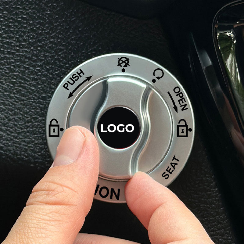 Full metal car start button protective cover