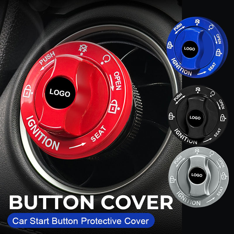 Full metal car start button protective cover