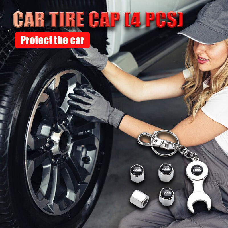 Metal Car Tire Valve Caps (4 pcs/1 set)