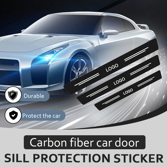 🌲Christmas Promotion-40% OFF🌲Carbon fiber car door sill protection sticker