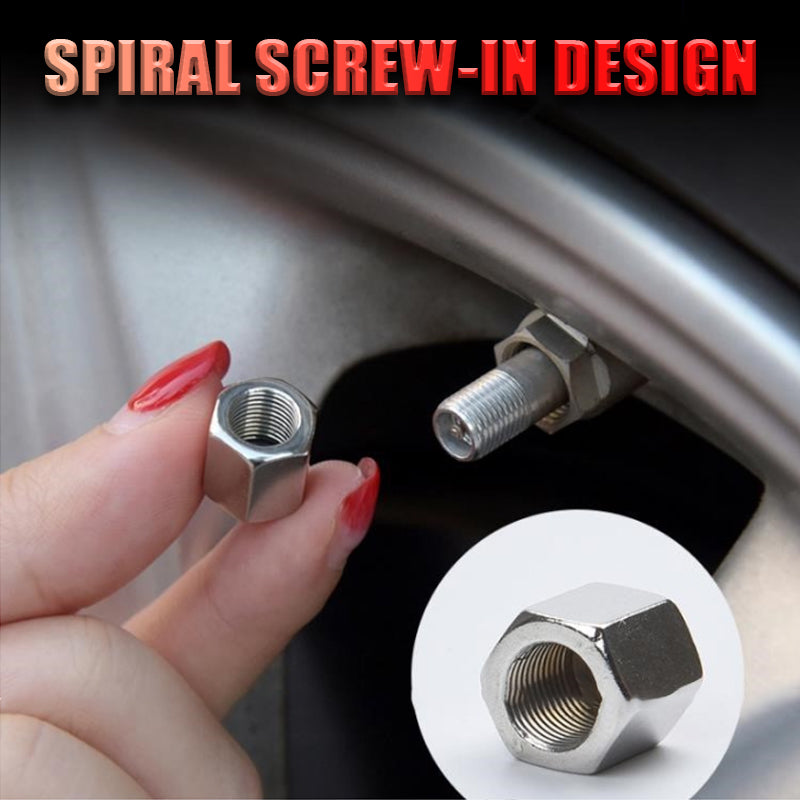 Metal Car Tire Valve Caps (4 pcs/1 set)