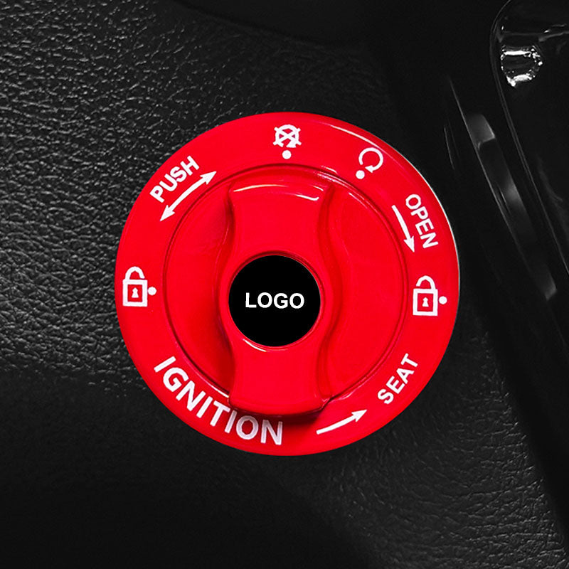 Full metal car start button protective cover